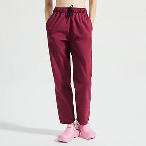 Pantalones quirúrgicos de pierna acanalada a la moda informal para mujer, tejidos para Hospital, quirófano, clínicas, médicos, enfermeras, SPA, pantalones de trabajo - Product Image 1