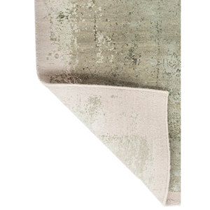 Alfombra Kavi Green de Lana y Seda de Bambú Anudada a Mano, Colección Afterglow, Patrón Abstracto para Decoración del Hogar - Alfombras Jaipur US - Product Image 5