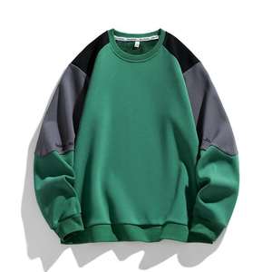 Sweat à capuche d'hiver athlétique streetwear pour homme personnalisé, 100% coton, impression numérique unie, col rond contrasté - Product Image 3