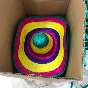 Sombrero de Paja de Alta Calidad Hecho en México con Paja Natural Seca para Playa y Jardín, Tamaño 57 cm, 11 Ingredientes de Paja - Product Image 3