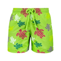Shorts de bain vintage écologiques personnalisés pour hommes, séchage rapide, avec doublure en coton compressé et motifs décoratifs non tissés