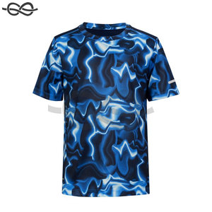 เสื้อยืดคอกลมแขนสั้นสำหรับผู้ชายแบบแอคทีฟ ขนาดสั่งทำได้ ดีไซน์เรียบง่าย ระบายอากาศได้ดี แห้งเร็ว ทออย่างประณีตเพื่อความสบายสูงสุด - Product Image 4