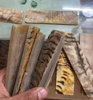 Plaquettes de couteau rectangulaires modernes et rustiques en corne de buffle authentique, polies à la main, de qualité supérieure, écologiques, pour projets de forgerons et artisanat