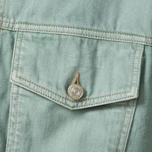 Chaqueta vaquera de alta calidad para hombre, cómoda lona teñida lisa con cuello levantado, el mejor precio a la venta - Product Image 6