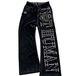 Pantalones de chándal de lana de algodón de alta calidad unisex, personalizados, de talla grande, estilo informal de invierno, transpirables, con parte delantera plana para hombres y mujeres - Product Image 3