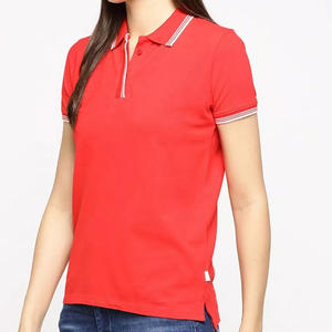 2025 polos con logotipo personalizado para mujer, de secado rápido, ligeros, 100% algodón, cuello levantado con tela de rizo, venta al por mayor - Product Image 6