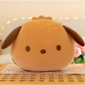 Peluche a Forma di Hamburger da 8 Pollici, Giocattoli per Cucina e Cibo per Bambini - Product Image 2