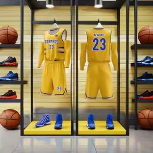 Maillot de basket-ball réversible ODM à manches courtes ensemble drôle coloré personnalisé équipe Design respirant noir et blanc uniformes - Product Image 5