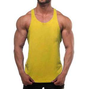 Men's <b>Muscle</b> Sleeveless Fitness Workout <b>Vest</b> Summer Cotton Gym Tank Tops Stringer for Bodybuilding Mesh Material - Product Image 2