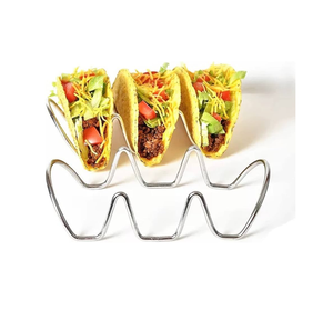 Le support de taco d'acier inoxydable de haute qualité tient le support de taco avec la poignée pour le produit de vente fait main - Product Image 2