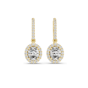 Boucles d'oreilles en diamant de laboratoire 1,29 CT pour femmes, clarté VVS-VS EF, or 18 carats, 14 carats, 10 carats et argent 925, or rose, or jaune, or blanc - Product Image 2