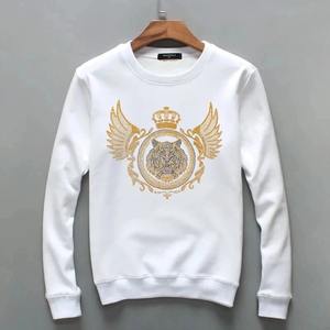 Sweat-shirt en polaire tendance pour homme, hiver, strass, brillant, style streetwear, surdimensionné, pull à diamants, hip-hop, mode décontractée - Product Image 3