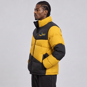 <b>Men's</b> Winter Puffer <b>Jacket</b> Custom Logo Design Waterproof Streetwear Custom Made <b>Long</b> Regular Sleeves Puffer <b>Jackets</b> for <b>Men</b> - Product Image 5