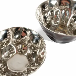 Bol en métal finition or de luxe Décoration intérieure contemporaine avec style végétal pour la décoration de la maison et les événements festifs sécurisés Zahid Exports - Product Image 2