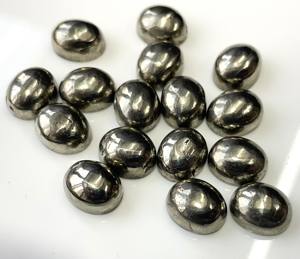 Piedra preciosa suelta cabujón ovalado 5x7mm pirita de calidad superior natural - Product Image 4