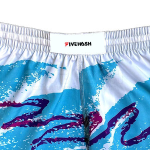 Pakistan Made Color Contrast Men Muay Thai Shorts High Quality Comfortable Men Muay Thai Shorts - Product Image 3