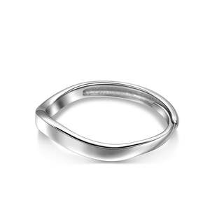Jeulia, la seule alliance éternelle en argent sterling poli pour femme - Product Image 3
