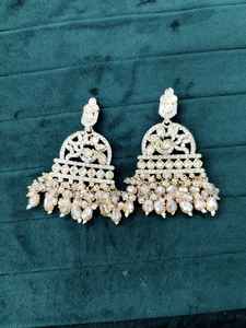 Venta caliente oro Vintage sombra cristal pendientes para mujer pendientes occidentales elegante estilo Vintage pendiente pantalla - Product Image 3