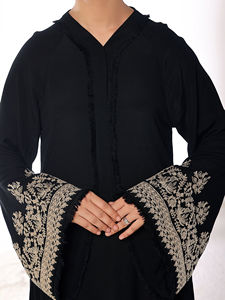 Long Sleeve Plus Size Solid Color Casual Abaya Custom Color <b>Islamic</b> <b>Clothing</b> Hijab Women Spring High-quality OEM - Product Image 6