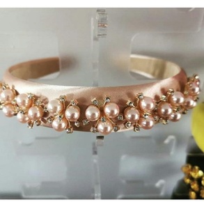 <b>Beaded</b> Fashion <b>Headband</b> With Beautiful Seed Beads In Coordinated Colors Ideal For Layering With Other Hair Accessories - Product Image 5