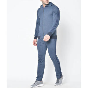 2024ชุดวอร์มสองชิ้นสำหรับผู้ชายชุดออกกำลังกายสีพื้นชุดวอร์มสไตล์ล่าสุด - Product Image 3