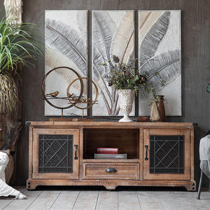 ตู้ทีวีไม้ทึบโบราณขนาดกลางศตวรรษที่ออกแบบโต๊ะอเนกประสงค์สำหรับตกแต่งบ้านบาร์หรือห้องนั่งเล่นของโรงแรม - Product Image 1