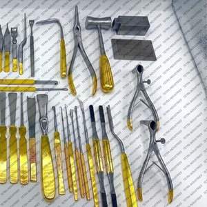 Ensemble d'instruments chirurgicaux pour rhinoplastie, 55 pièces, acier inoxydable, manuel, classe I, chirurgie générale ORL, chirurgie plastique du nez - Product Image 2