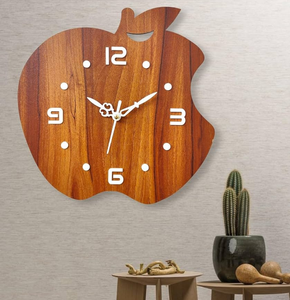 Acacia Gỗ Đồng Hồ Treo Tường <span class=keywords><strong>Apple</strong></span> Hình Dạng Phòng Khách Trang Trí Gỗ Hình Chữ Nhật Đồng Hồ Treo Tường Sản Xuất Giá Rẻ Giá - Product Image 1