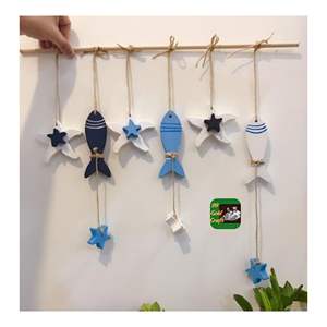 Figura de Pez de Madera Hecha a Mano Vietnamita para Decoración de Mesa o Estante, Decoración Náutica y Costera para el Hogar y Coleccionable - Product Image 2