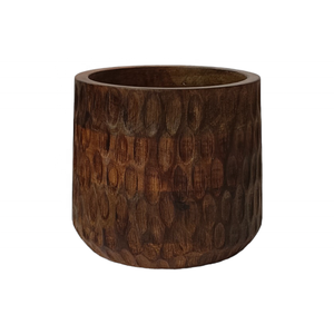 Modern Antique Vintage Small Wooden Bowl Natural Brown High Quality <b>Honeycomb</b> Texture Hand-Crafted Trendy Home <b>Decoration</b> - Product Image 1