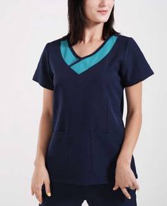 Uniforme médico de enfermera para mujer, traje de fregado con logotipo personalizado, camisas médicas impresas, uniformes de Spa, traje de uniforme elástico, conjunto de enfermería, Tops - Product Image 2