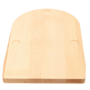 Support en bois de hêtre pour Thermomix TM7, 40,5x25,5 cm, pieds en caoutchouc laqué, poignées fraisées, noir naturel, vente en gros - Product Image 1