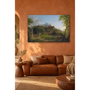 Impression sur toile de Fida Thomas Cole Riders : Riders partant du château - Product Image 3