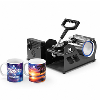 Presse à chaleur compacte pour tasses de bureau EVO-H11-1, presse à transfert de chaleur portable pour impression par sublimation de tasses personnalisées DIY