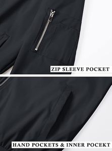 Chaqueta Bomber Taslan para Hombre de Primera Calidad, con Revestimiento de Camuflaje en la Parte Delantera, Impermeable, Cortavientos, Ropa de Calle Formal - Product Image 5