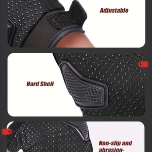 Guantes de moto de cuero Rosa unisex-Guantes de carreras de motocross transpirables Cierre de gancho y bucle Diseño ergonómico Deportes - Product Image 5