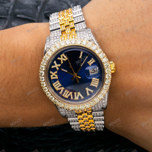 Montre en diamant Moissanite Iced Out Montre de luxe pour homme avec éclat brillant, qualité supérieure et cadeau de style élégant - Product Image 5