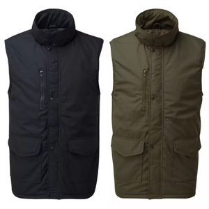 Chaqueta de lana de concha suave invierno sin mangas impermeable a prueba de viento trabajo al aire libre Casual acolchado ropa de trabajo Moto Racing - Product Image 1