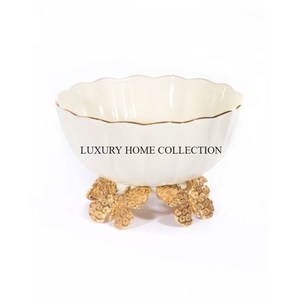 Cuencos de servicio de metal hechos a mano de primera calidad con diseños modernos y elegantes acabados para experiencias gastronómicas de lujo - Product Image 3