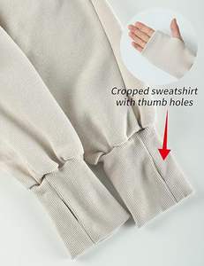 Sudadera de manga larga para mujer, Jersey cálido de gran tamaño, aspecto de calle minimalista, tela suave y acogedora - Product Image 4