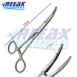 REEAX ENTERPRISES Pince chirurgicale en acier inoxydable 6.25 mâchoires incurvées Kelly Pince de verrouillage Base hémostatique Instruments chirurgicaux - Product Image 6
