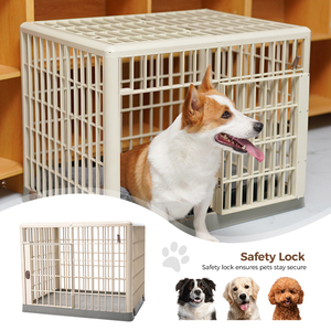 Kandang Anjing Modern Terlaris, Lipat, Berbagai Ukuran, Pintu Ganda, Pagar Plastik Lipat, Kandang Kucing Anjing, Kandang Hewan Peliharaan - Product Image 5