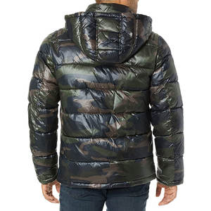 Servicio OEM Nueva chaqueta acolchada para hombre de diseño liso Ropa de invierno Chaqueta acolchada para hombre con cuello levantado con logotipo personalizado - Product Image 2