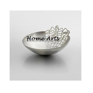 Bol de service en fer poli de qualité supérieure pour dattes et chocolats, design tendance couleur argent, idéal pour les mariages, produit phare - Product Image 1