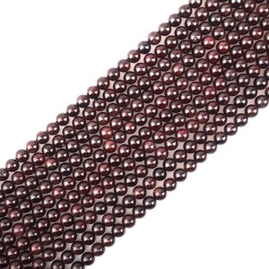 Perles de pierre, perles de grenat, collier de pierres précieuses, pierres précieuses lisses, pierres de guérison, collier en cristal naturel, grossiste - Product Image 6