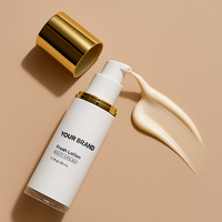 Lotion visage vegan du fabricant à l'extrait de riz, formule hydratante, éclaircissante et anti-gerçures pour une peau lisse et uniforme