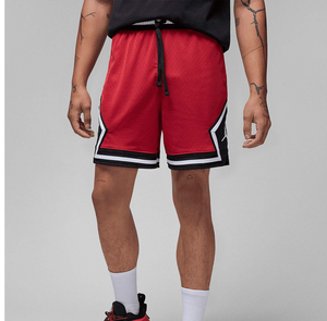 Pantalones Cortos Deportivos de Malla Roja Personalizados con Paneles Laterales en Contraste, Secado Rápido, Cintura Elástica, Ropa Deportiva Activa para Hombre, Uso Profesional - Product Image 3