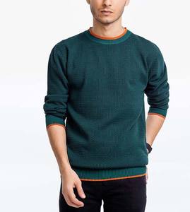 Suéter de Hombre de Algodón Transpirable para Invierno, Cuello Redondo, Color Sólido, Manga Larga, Estilo Casual, Precio al por Mayor, Color Sólido 2025 - Product Image 6