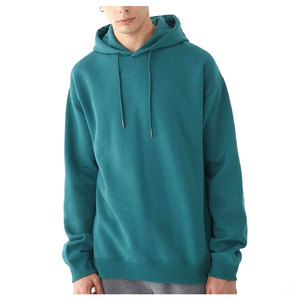 Pull à capuche surdimensionné pour homme, en polaire brodée sur mesure, couleur unie, imprimée numériquement, pour l'hiver, nouveauté - Product Image 4