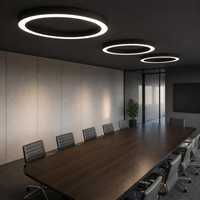 Luminaire suspendu LED circulaire 51W pour les halls d'hôtels et les espaces intérieurs communs